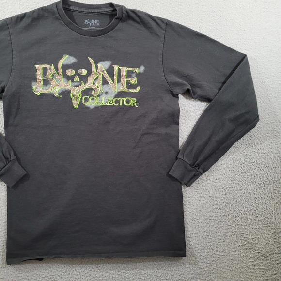Bone Collector Shirt Mens Small Black Hunting Outdoor Gorpcore Country Tee - Picture 5 of 9
